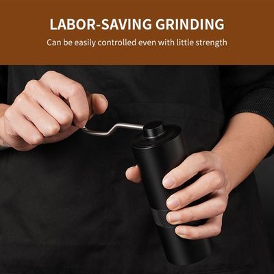 Μαύρος Espresso χειρωνακτικός καφέ μύλων ξύλινος μύλος καφέ χεριών σαλιασμάτων λαβών κωνικός