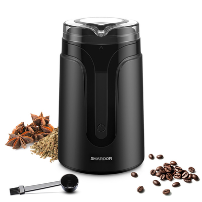 40g μικρός αυτόματος κατασκευαστής Espresso, μίνι καρυκευμάτων φασολιών μύλος καφέ μεταλλινών μαύρος