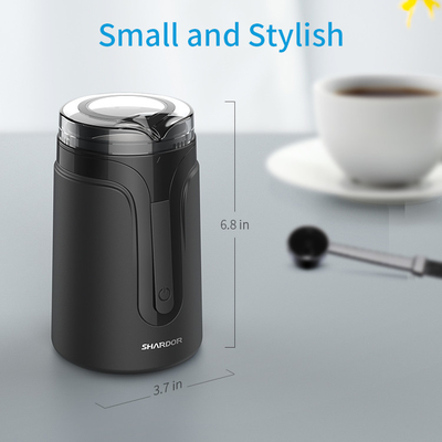 40g μικρός αυτόματος κατασκευαστής Espresso, μίνι καρυκευμάτων φασολιών μύλος καφέ μεταλλινών μαύρος