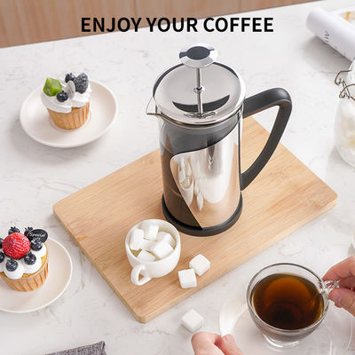 Ανοξείδωτου γαλλικός Τύπου καφέ διπλοτειχισμένος γαλλικός Τύπος γυαλιού κατασκευαστών 1000ML μεγάλος