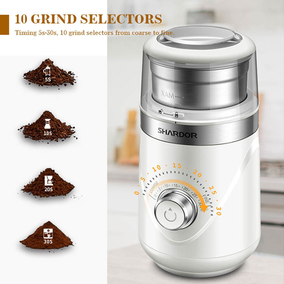 150W ηλεκτρικός αυτόματος Espresso φασολιών καφέ μύλος μύλων SS304 70g