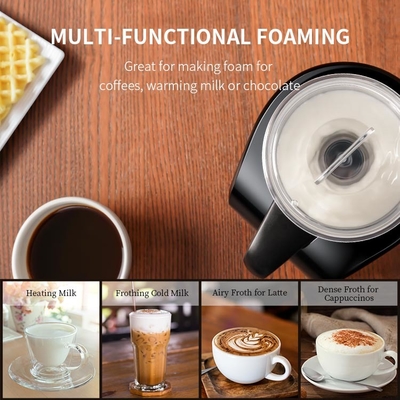 Άσπρο γάλα Frother 200W 4 Espresso σε 1, αυτόματος ηλεκτρικός κατασκευαστής αφρού καφέ